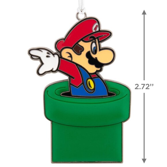 New! Nintendo Metal & Enamel Super Mario Bros. Hallmark Christmas Ornament 2022 - Picture 1 of 3